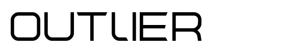Outlier font preview